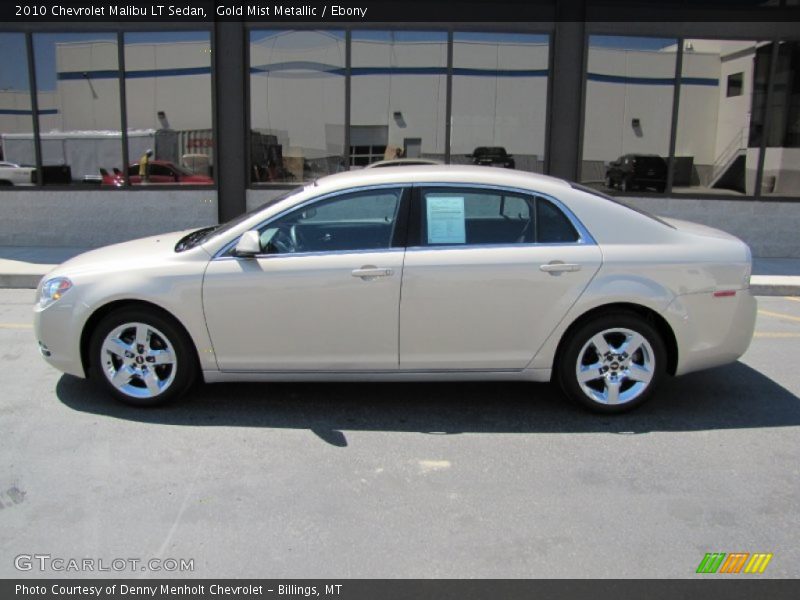 Gold Mist Metallic / Ebony 2010 Chevrolet Malibu LT Sedan
