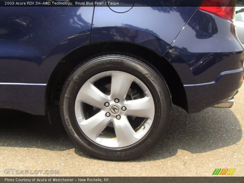 Royal Blue Pearl / Taupe 2009 Acura RDX SH-AWD Technology