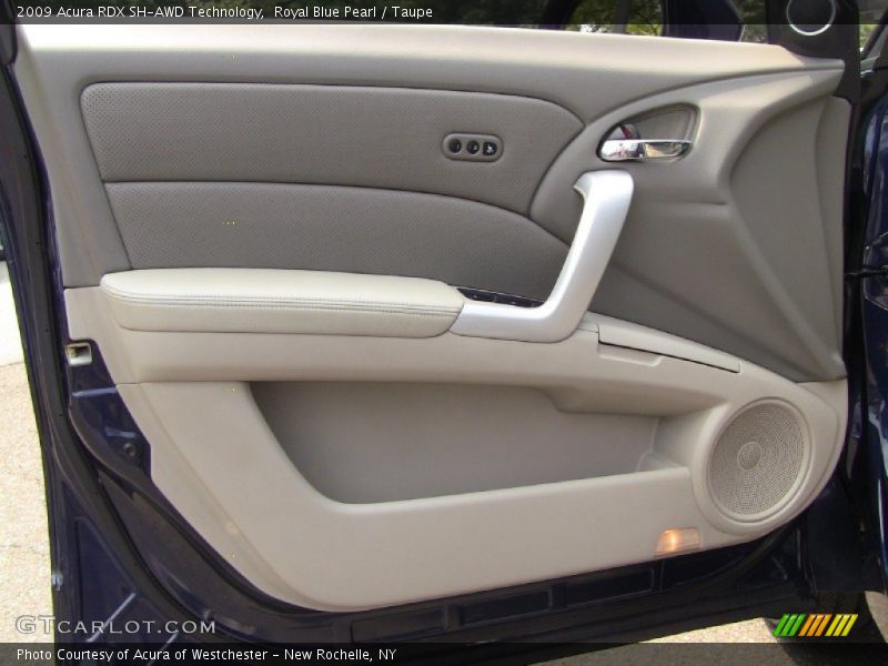 Royal Blue Pearl / Taupe 2009 Acura RDX SH-AWD Technology