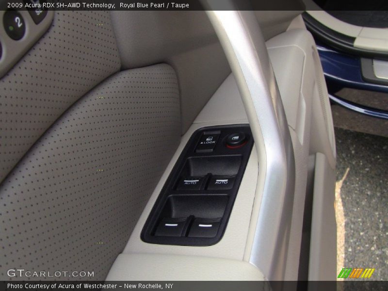 Royal Blue Pearl / Taupe 2009 Acura RDX SH-AWD Technology
