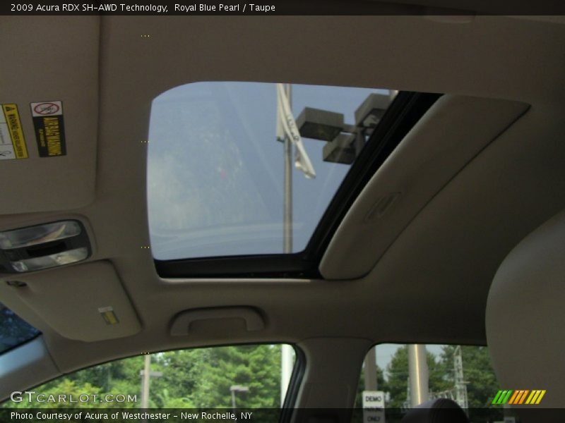 Royal Blue Pearl / Taupe 2009 Acura RDX SH-AWD Technology