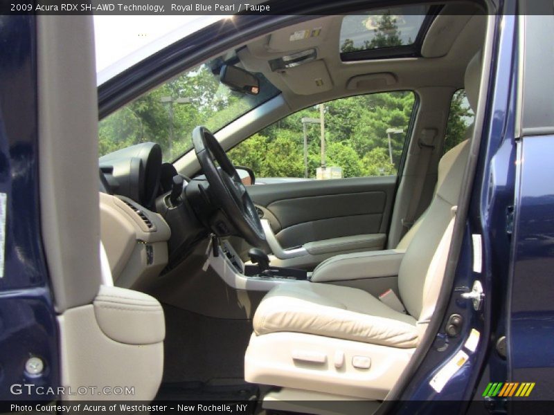 Royal Blue Pearl / Taupe 2009 Acura RDX SH-AWD Technology