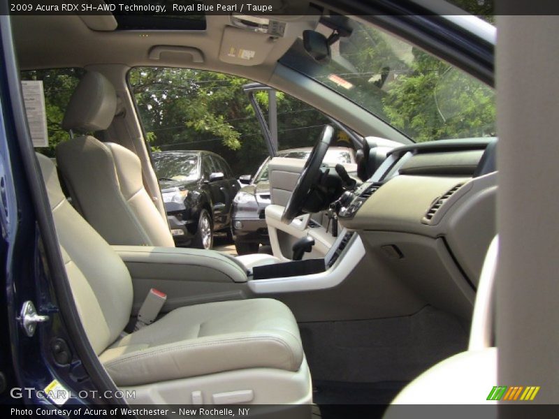 Royal Blue Pearl / Taupe 2009 Acura RDX SH-AWD Technology