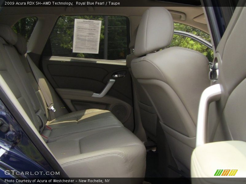 Royal Blue Pearl / Taupe 2009 Acura RDX SH-AWD Technology