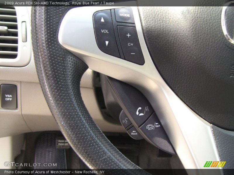 Royal Blue Pearl / Taupe 2009 Acura RDX SH-AWD Technology