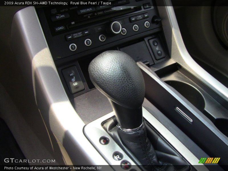 Royal Blue Pearl / Taupe 2009 Acura RDX SH-AWD Technology