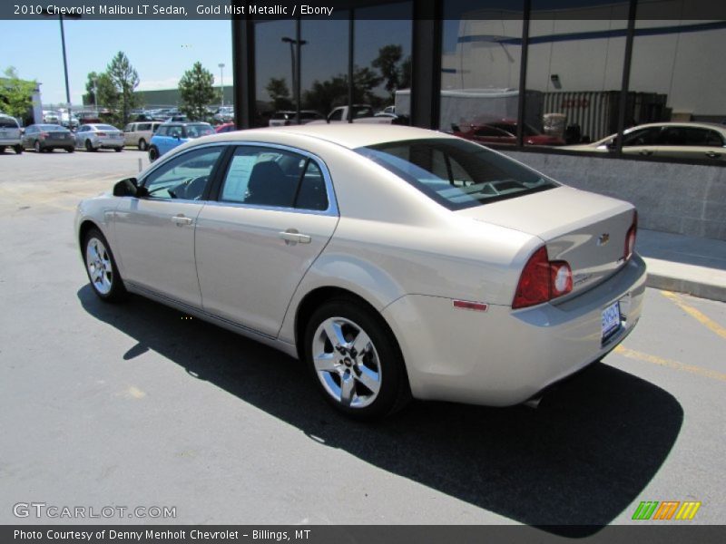 Gold Mist Metallic / Ebony 2010 Chevrolet Malibu LT Sedan