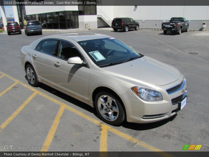 Gold Mist Metallic / Ebony 2010 Chevrolet Malibu LT Sedan