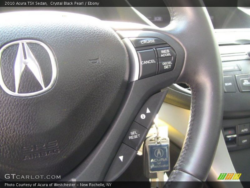 Crystal Black Pearl / Ebony 2010 Acura TSX Sedan