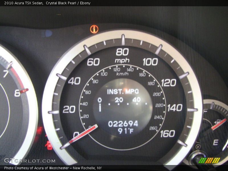 Crystal Black Pearl / Ebony 2010 Acura TSX Sedan