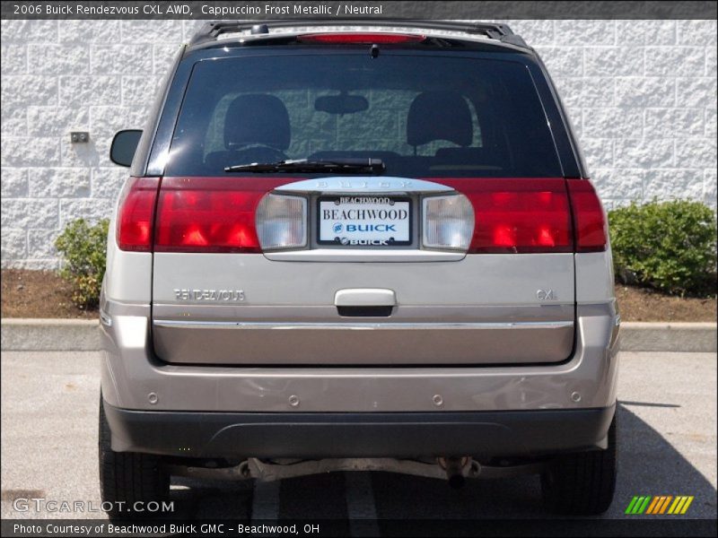 Cappuccino Frost Metallic / Neutral 2006 Buick Rendezvous CXL AWD