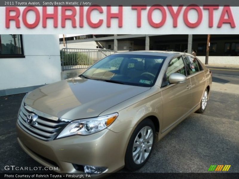 Sandy Beach Metallic / Ivory 2011 Toyota Avalon