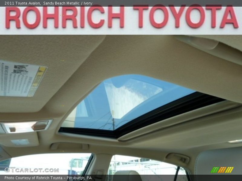 Sandy Beach Metallic / Ivory 2011 Toyota Avalon