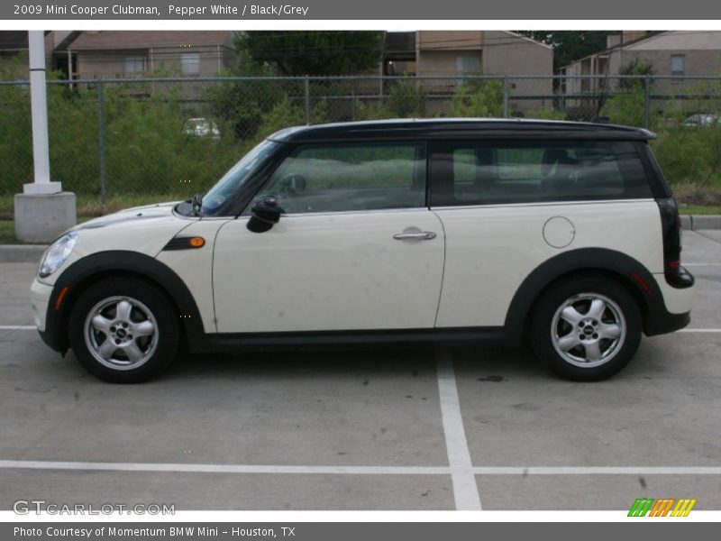 Pepper White / Black/Grey 2009 Mini Cooper Clubman
