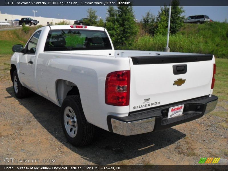 Summit White / Dark Titanium 2011 Chevrolet Silverado 1500 Regular Cab