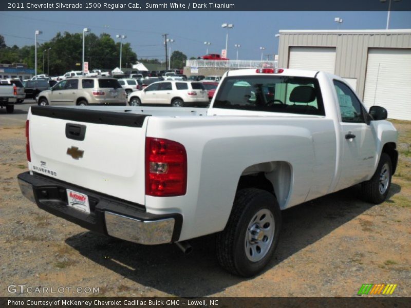 Summit White / Dark Titanium 2011 Chevrolet Silverado 1500 Regular Cab