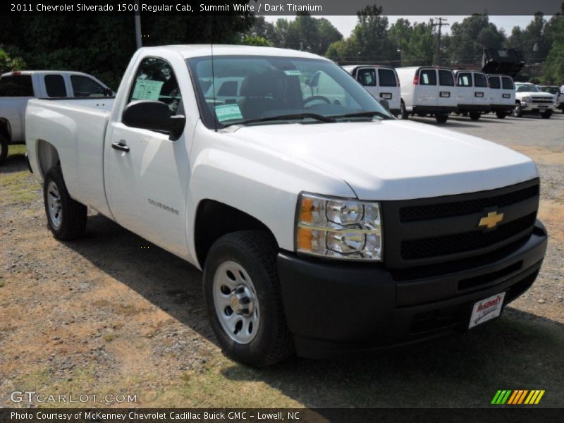 Summit White / Dark Titanium 2011 Chevrolet Silverado 1500 Regular Cab