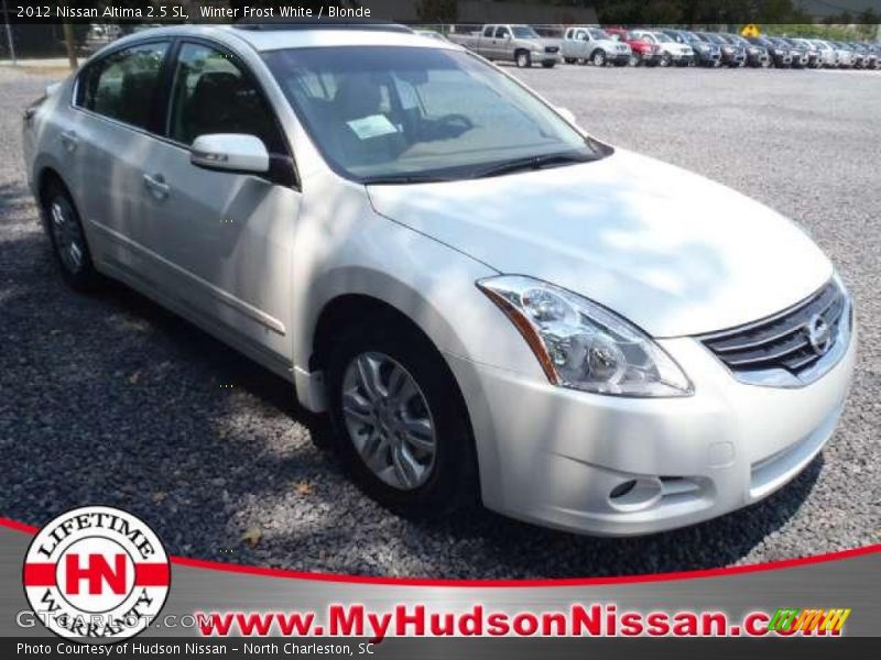 Winter Frost White / Blonde 2012 Nissan Altima 2.5 SL