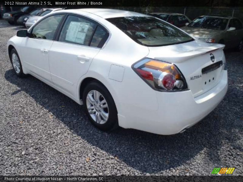 Winter Frost White / Blonde 2012 Nissan Altima 2.5 SL
