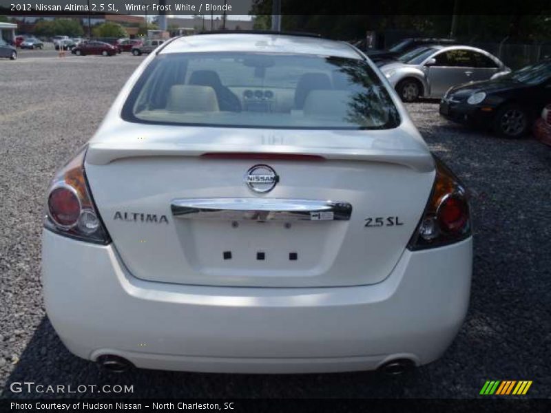Winter Frost White / Blonde 2012 Nissan Altima 2.5 SL