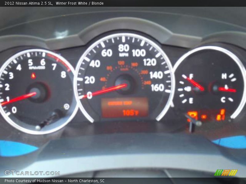 Winter Frost White / Blonde 2012 Nissan Altima 2.5 SL