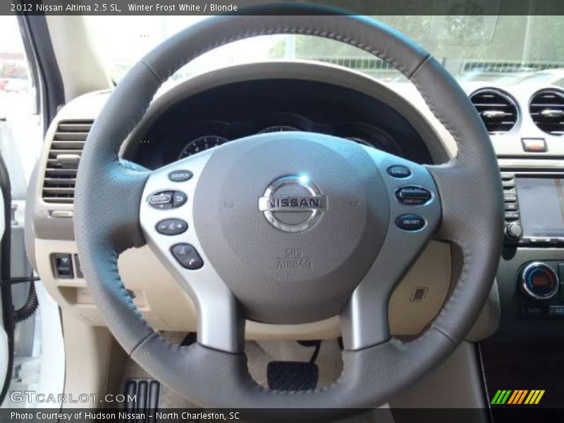 Winter Frost White / Blonde 2012 Nissan Altima 2.5 SL