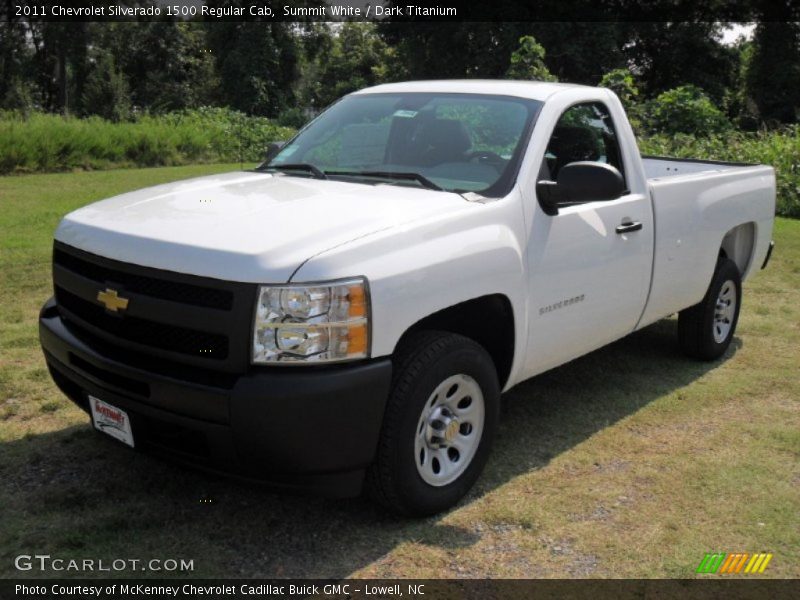 Summit White / Dark Titanium 2011 Chevrolet Silverado 1500 Regular Cab