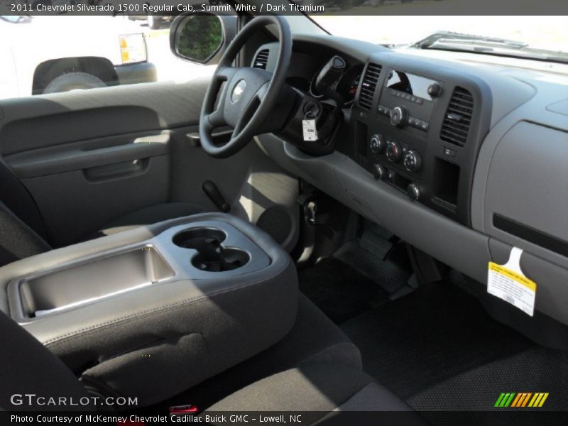 Summit White / Dark Titanium 2011 Chevrolet Silverado 1500 Regular Cab