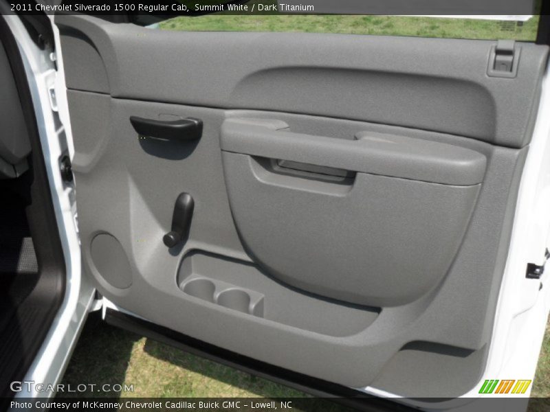 Summit White / Dark Titanium 2011 Chevrolet Silverado 1500 Regular Cab