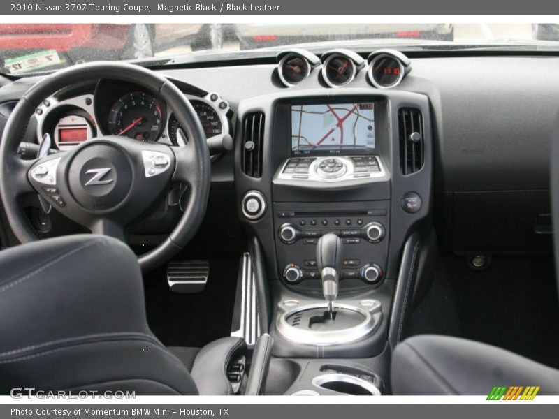 Magnetic Black / Black Leather 2010 Nissan 370Z Touring Coupe