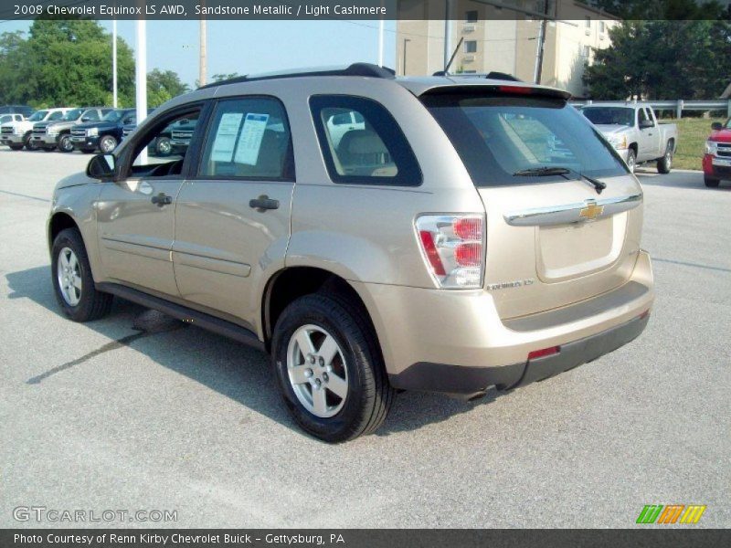 Sandstone Metallic / Light Cashmere 2008 Chevrolet Equinox LS AWD