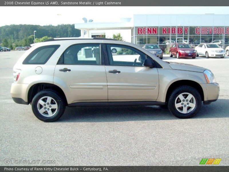 Sandstone Metallic / Light Cashmere 2008 Chevrolet Equinox LS AWD