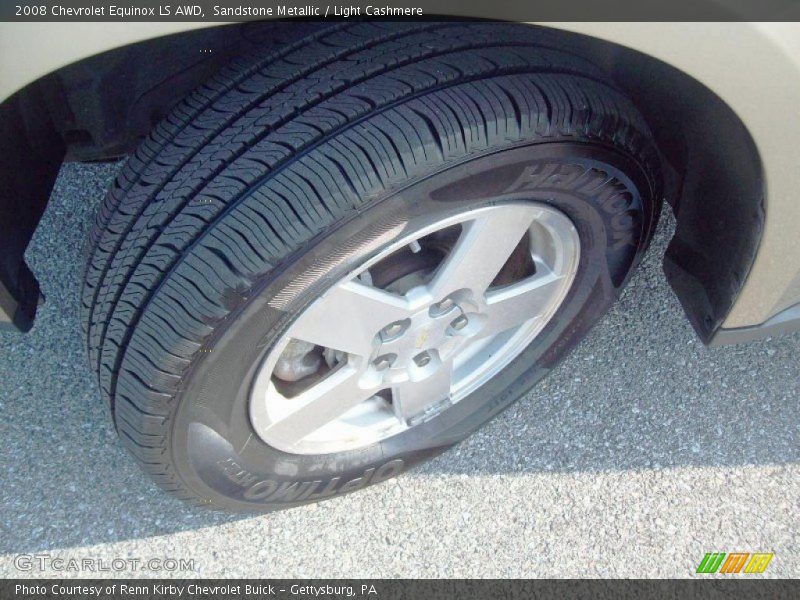 Sandstone Metallic / Light Cashmere 2008 Chevrolet Equinox LS AWD