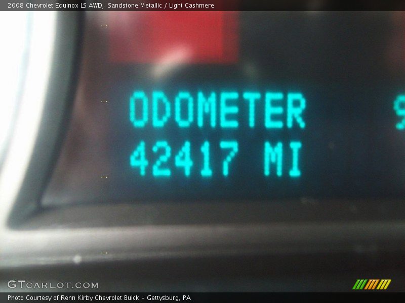 Sandstone Metallic / Light Cashmere 2008 Chevrolet Equinox LS AWD