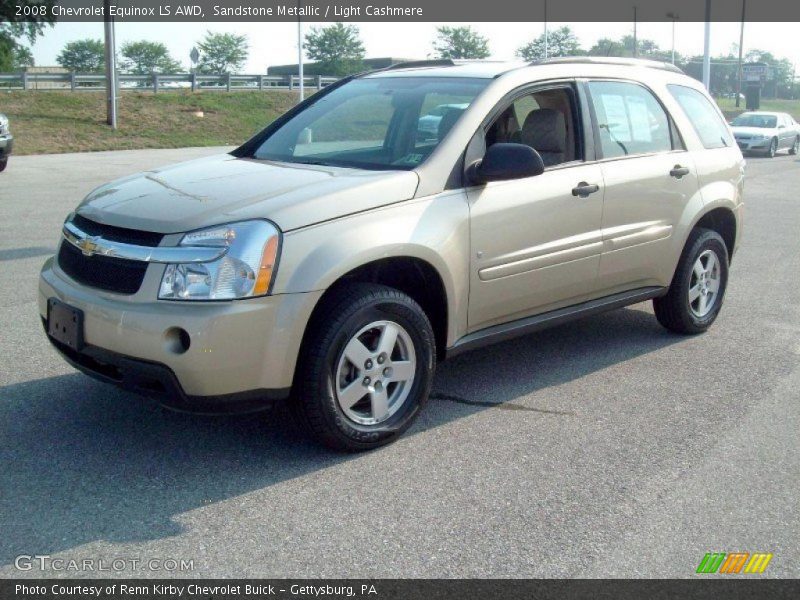 Sandstone Metallic / Light Cashmere 2008 Chevrolet Equinox LS AWD