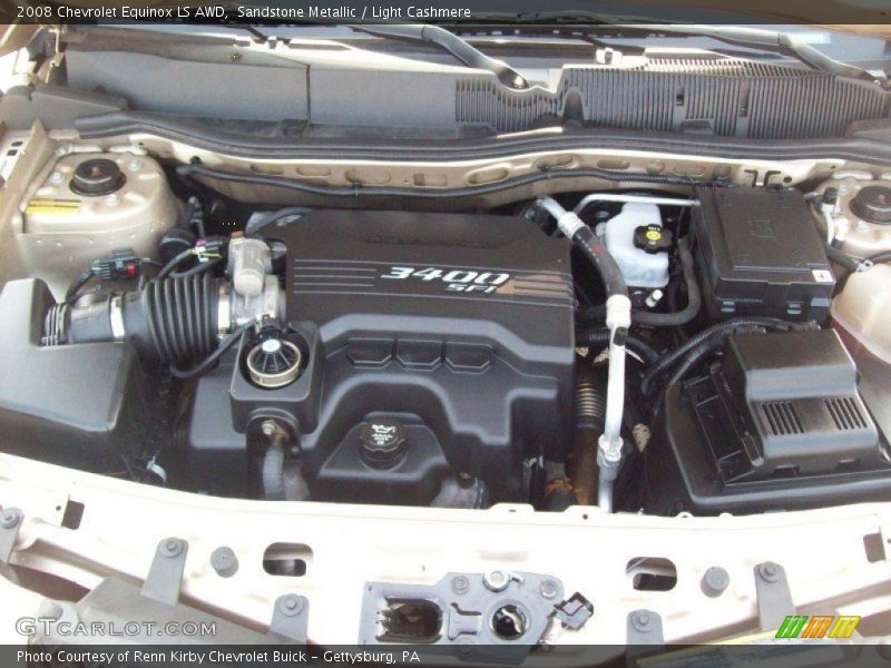 Sandstone Metallic / Light Cashmere 2008 Chevrolet Equinox LS AWD