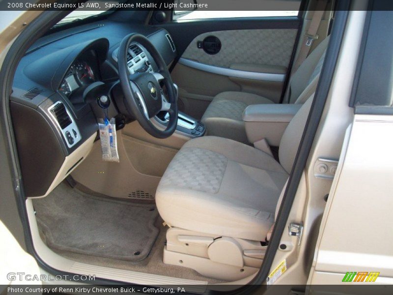 Sandstone Metallic / Light Cashmere 2008 Chevrolet Equinox LS AWD