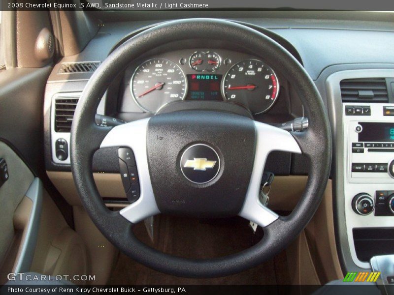 Sandstone Metallic / Light Cashmere 2008 Chevrolet Equinox LS AWD