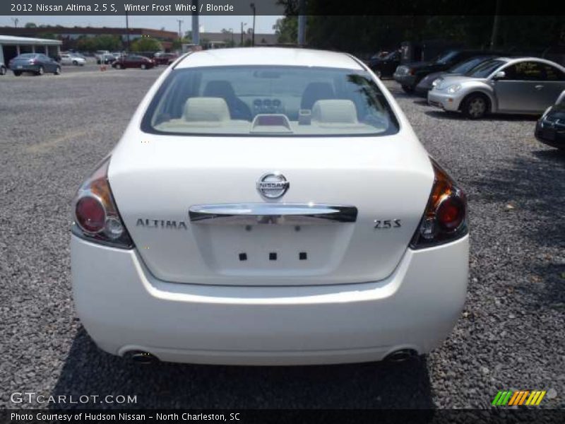 Winter Frost White / Blonde 2012 Nissan Altima 2.5 S