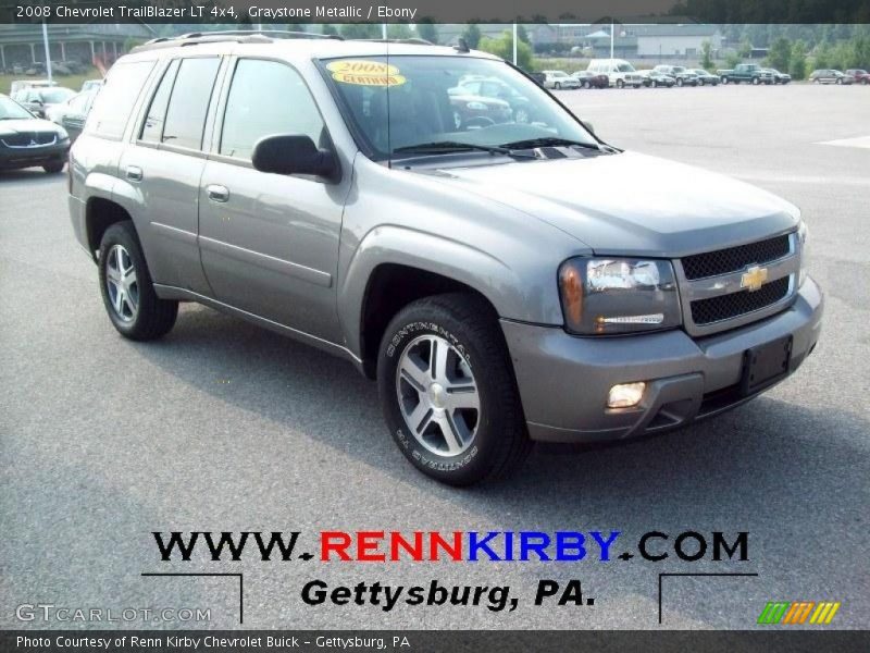 Graystone Metallic / Ebony 2008 Chevrolet TrailBlazer LT 4x4