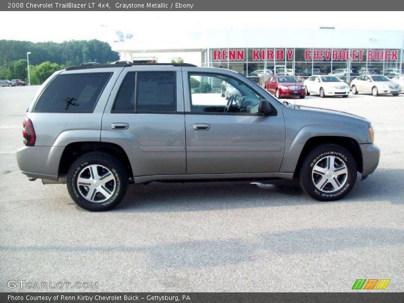 Graystone Metallic / Ebony 2008 Chevrolet TrailBlazer LT 4x4