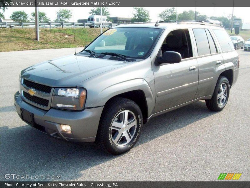 Graystone Metallic / Ebony 2008 Chevrolet TrailBlazer LT 4x4