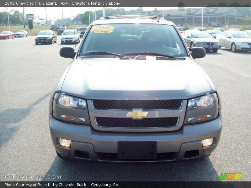 Graystone Metallic / Ebony 2008 Chevrolet TrailBlazer LT 4x4