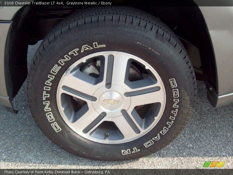 Graystone Metallic / Ebony 2008 Chevrolet TrailBlazer LT 4x4