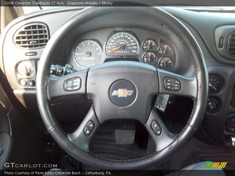 Graystone Metallic / Ebony 2008 Chevrolet TrailBlazer LT 4x4