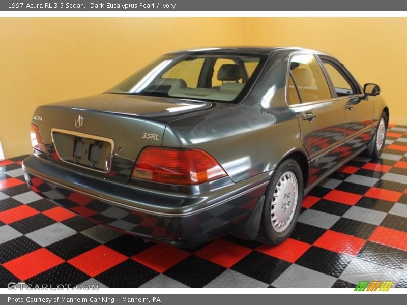 Dark Eucalyptus Pearl / Ivory 1997 Acura RL 3.5 Sedan