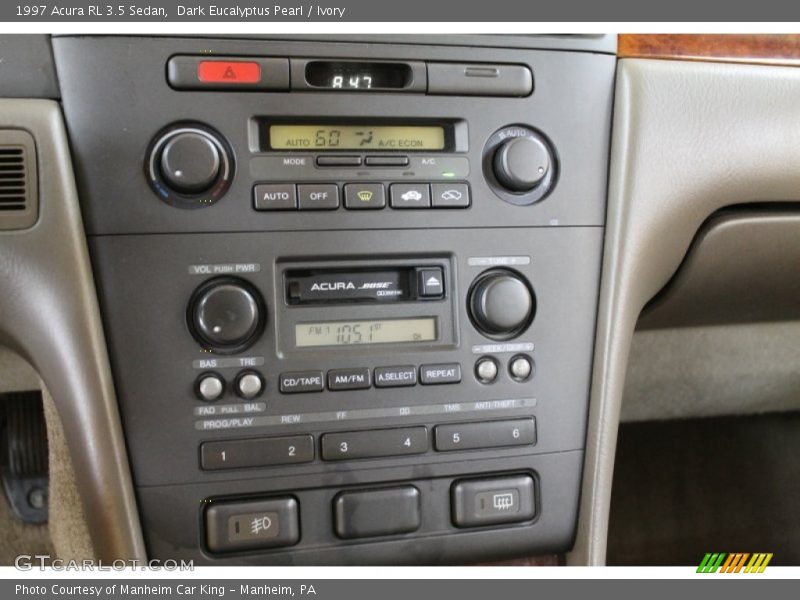 Controls of 1997 RL 3.5 Sedan
