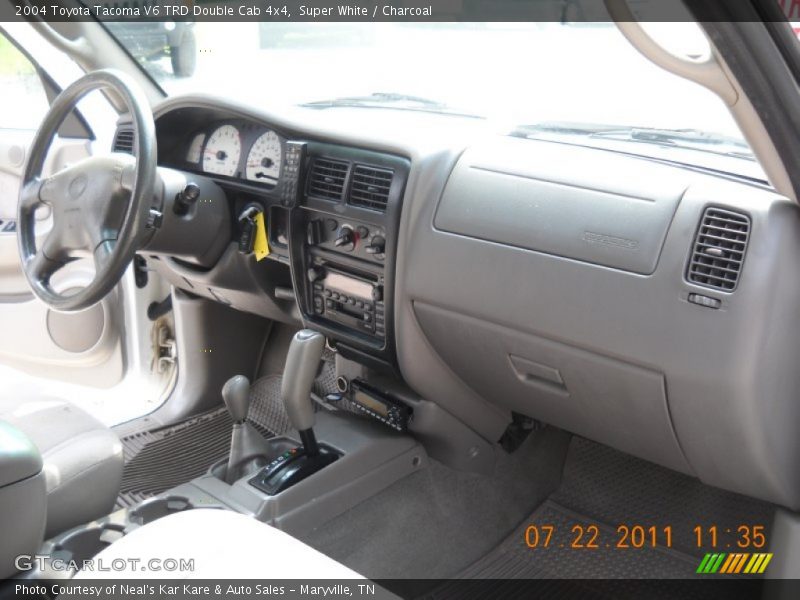Super White / Charcoal 2004 Toyota Tacoma V6 TRD Double Cab 4x4
