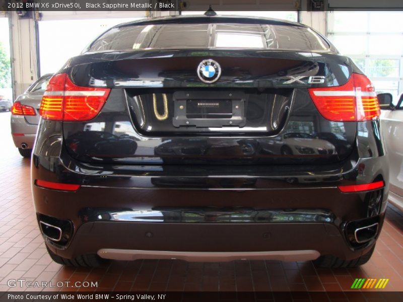 Black Sapphire Metallic / Black 2012 BMW X6 xDrive50i