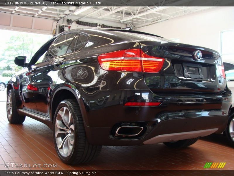 Black Sapphire Metallic / Black 2012 BMW X6 xDrive50i